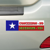 Concessie - Neen, afscheiding - JA Bumpersticker (Op auto)