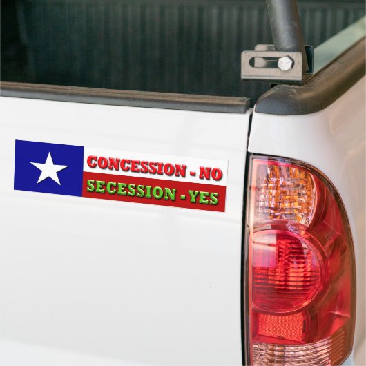 Concessie - Neen, afscheiding - JA Bumpersticker (Op Truck)