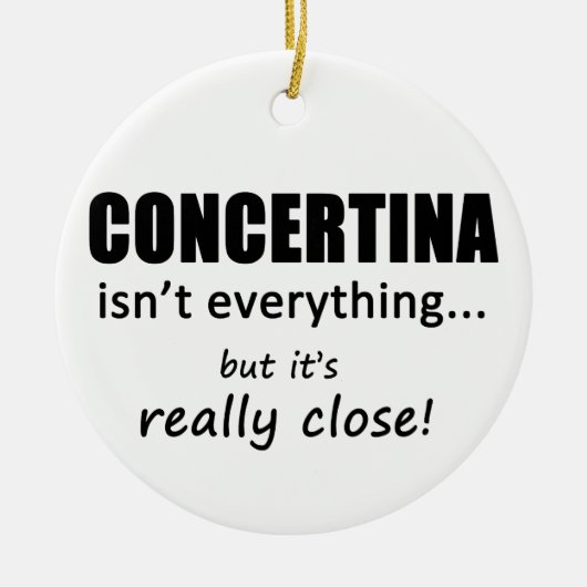 Concetina is niet alles keramisch ornament (Voorkant)