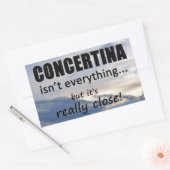 Concetina is niet alles rechthoekige Sticker (Envelop)