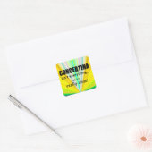 Concetina is niet alles-vierkante Sticker (Envelop)