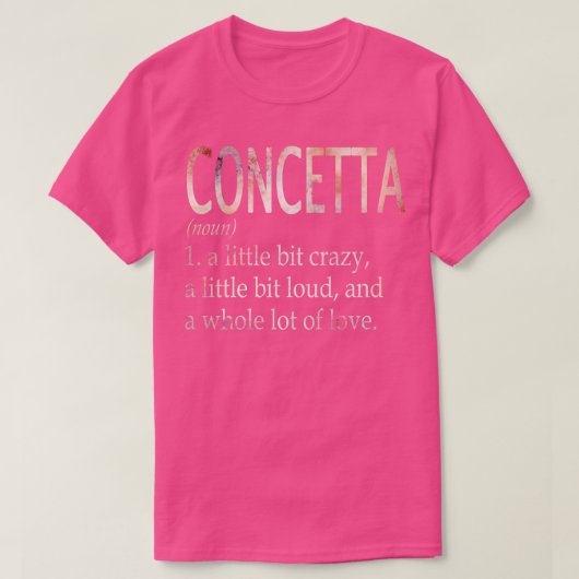 Concetta Meisje Naam Definitie T-shirt (Design voorkant)