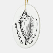 Conch Keramisch Ornament (Links)