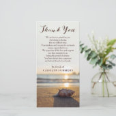 Conch on Beach | Sympathie dank u Bedankkaart (Staand voorkant)