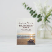 Conch on Beach | Sympathie Mini Gebed Kaart (Staand voorkant)