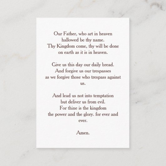 Conch on Beach | Sympathie Mini Gebed Kaart (Achterkant)