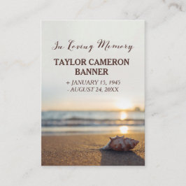 Conch on Beach | Sympathie Mini Gebed Kaart