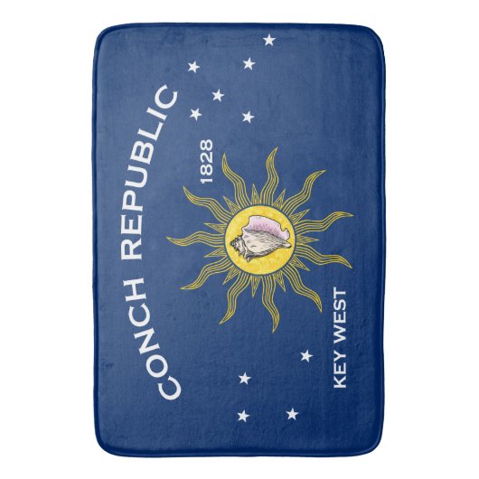 Conch Republic Flag Key West Florida Badmat (Voorkant Verticaal)