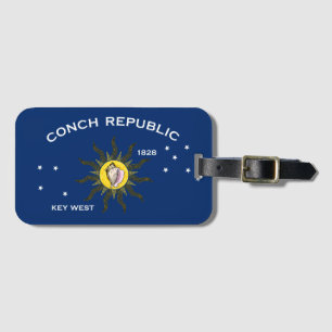 Conch Republic Flag Key West Florida Bagagelabel