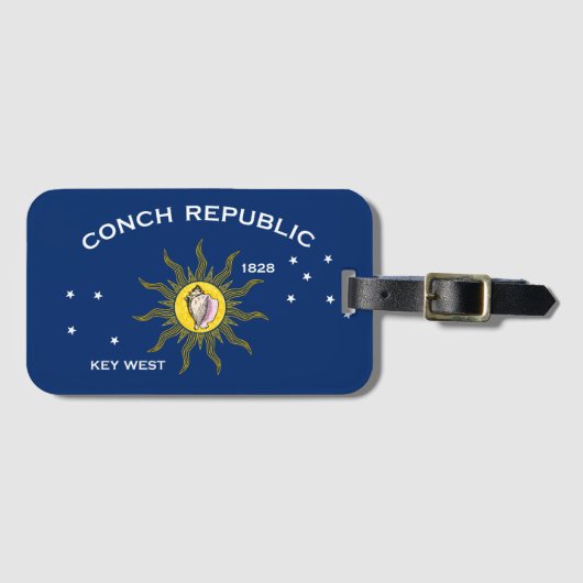 Conch Republic Flag Key West Florida Bagagelabel (Voorkant (horizontaal))