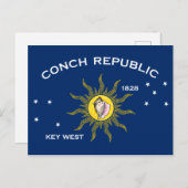 Conch Republic Flag Key West Florida Briefkaart (Voorkant / Achterkant)