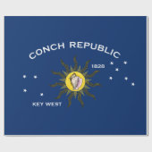 Conch Republic Flag Key West Florida Cadeaupapier (Vlak)