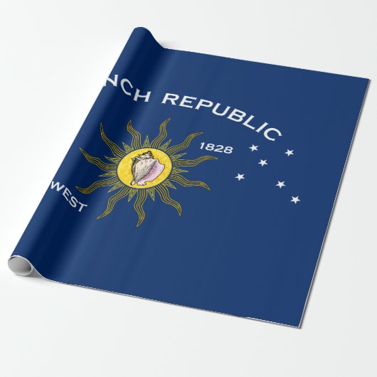 Conch Republic Flag Key West Florida Cadeaupapier (Uitgerold)