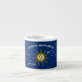 Conch Republic Flag Key West Florida Espresso Kop (Voorkant)