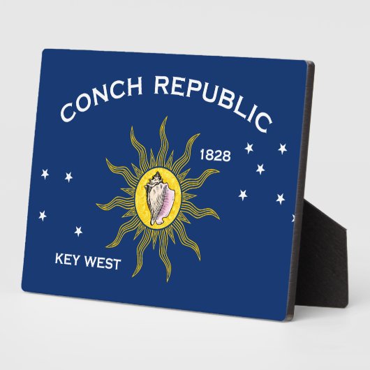 Conch Republic Flag Key West Florida Fotoplaat (Zijkant)