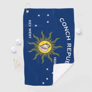 Conch Republic Flag Key West Florida Golfhanddoek