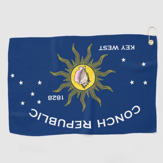 Conch Republic Flag Key West Florida Golfhanddoek (Horizontaal)
