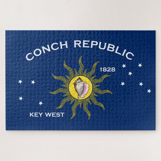 Conch Republic Flag Key West Florida Legpuzzel (Horizontaal)