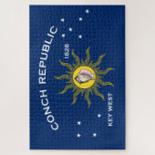 Conch Republic Flag Key West Florida Legpuzzel (Verticaal)
