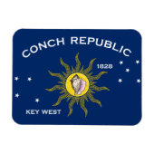 Conch Republic Flag Key West Florida Magneet (Horizontaal)