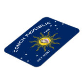 Conch Republic Flag Key West Florida Magneet (Linkerzijde)
