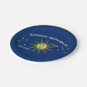 Conch Republic Flag Key West Florida Papieren Bordje (Gekanteld)