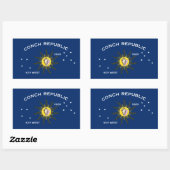 Conch Republic Flag Key West Florida Rechthoekige Sticker (Vel)
