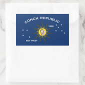 Conch Republic Flag Key West Florida Rechthoekige Sticker (Tas)