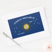 Conch Republic Flag Key West Florida Rechthoekige Sticker (Envelop)