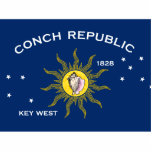 Conch Republic Flag Key West Florida Staand Fotobeeldje<br><div class="desc">Conch Republic Flag. Key West,  Florida vlag.</div>