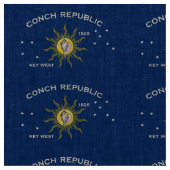 Conch Republic Flag Key West Florida Stof (Close Up)