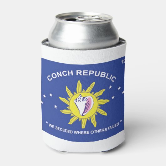 Conch Republic Key West Florida Blikjeskoeler (Blikje Voorkant)