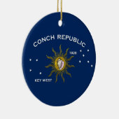 Conch Republic Key West Keramisch Ornament (Rechts)