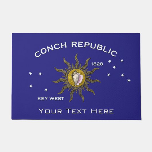 Conch Republic Key West Personalize Deurmat (Voorkant)
