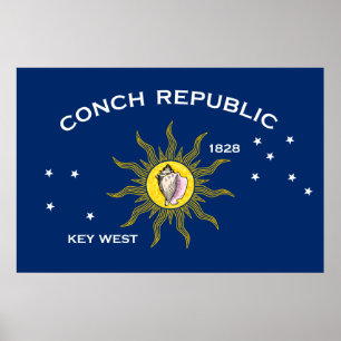 Conch Republic-vlag Key West Florida Poster