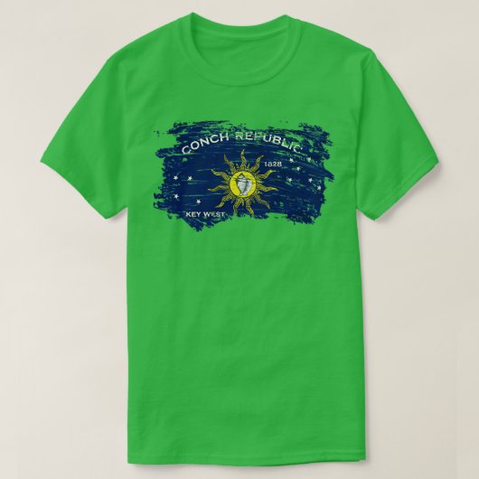 Conch Republic Vlag TShirt 1 (Design voorkant)