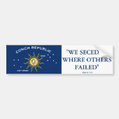 Conch Republiek bumpersticker (Voorkant)