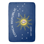 Conch Republiek Vlag Key West Florida Badmat (Voorkant Verticaal)