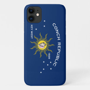 Conch Republiek Vlag Key West Florida Case-Mate iPhone Case