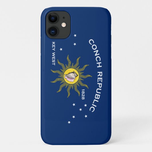 Conch Republiek Vlag Key West Florida Case-Mate iPhone Case (Achterkant)