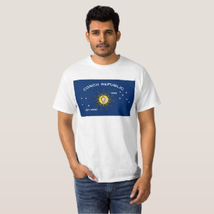 Conch Republiek Vlag Key West Florida T-shirt
