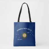 Conch Republiek Vlag Key West Florida Tote Bag (Voorkant)