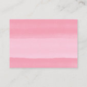 Conch roze strepen oorbellen display Kaart Visitekaartje (Achterkant)