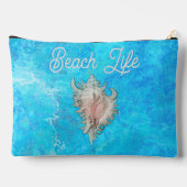 Conch Schelp "Strandleven" Etui (Achterkant)