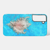 Conch Schelp "Strandleven" Samsung Galaxy Hoesje (Achterkant horizontaal)