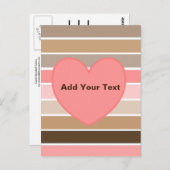 Conch Seashell-kleuren Briefkaart (Voorkant / Achterkant)