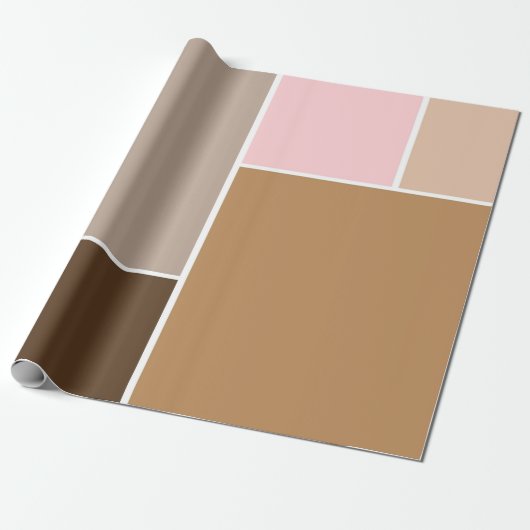 Conch Seashell-kleuren Cadeaupapier (Uitgerold)