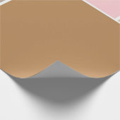 Conch Seashell-kleuren Cadeaupapier (Hoek)
