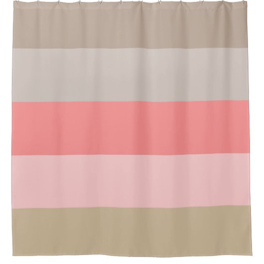 Conch Seashell-kleuren Douchegordijn (Voorkant)