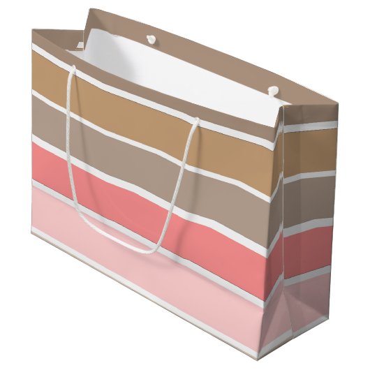 Conch Seashell-kleuren Large Cadeautasje (Voorkant Gekanteld)